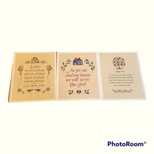 Vintage 8X10 Religious Prints (3)